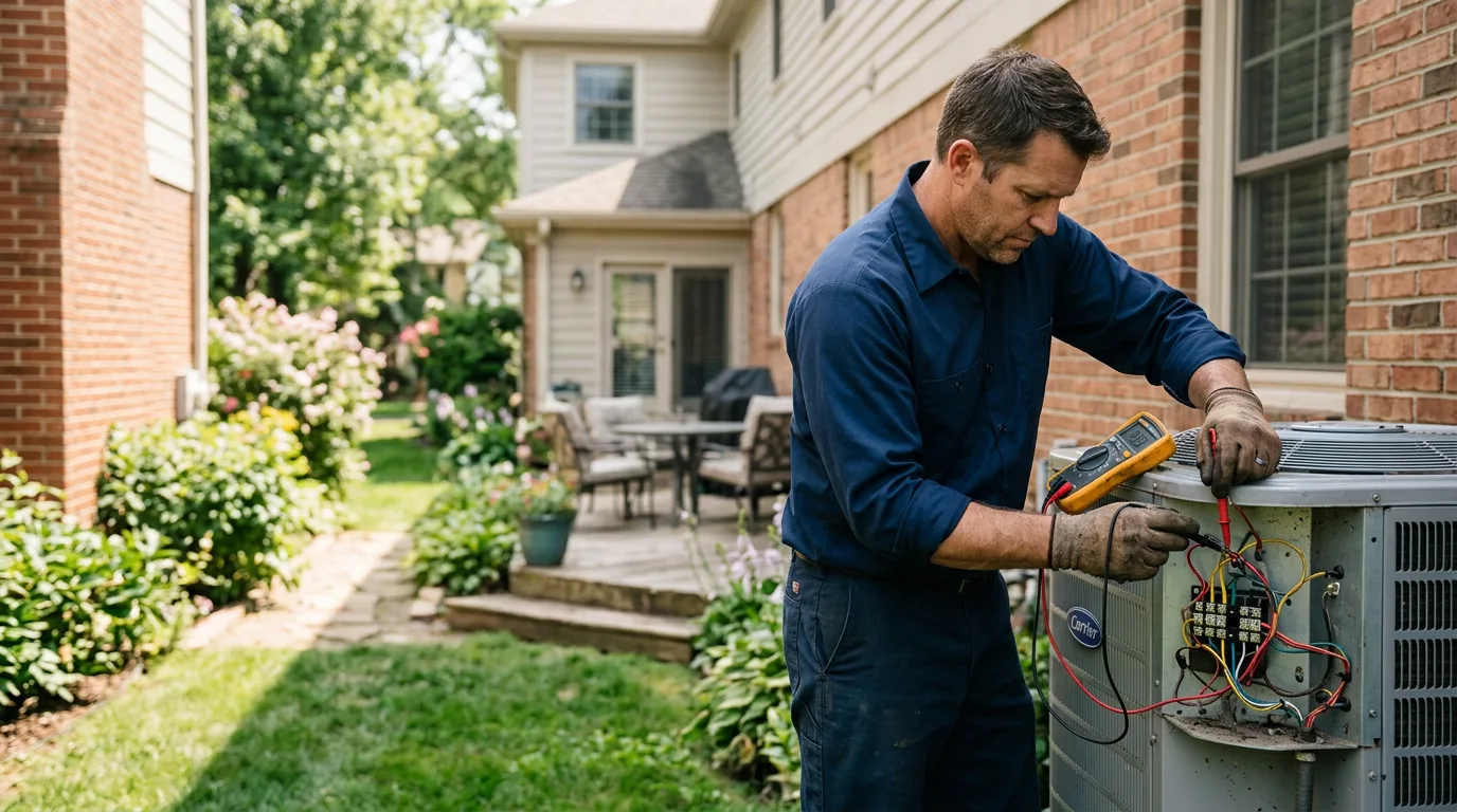 HVAC technician working near Barkhamsted, CT